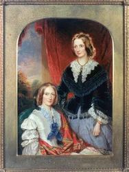 L až R Helen Shelley (1799-1885) a Margaret Shelley (1801-87)